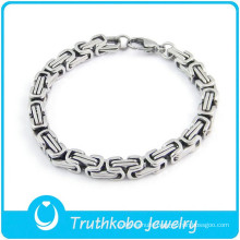 TKB-B0128 wholesale china factory Unique best-selling mechanical design silver 316L stainless steel mens boys bracelets